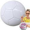 Generic Pallone da calcio - Design bianco firmato calcio | Pallone da calcio ufficiale taglia 3 4 5 | Regalo di compleanno di laurea | Collezione di giochi e sport