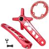LHHL 170mm MTB Guarnitura Mountain Bike Larghi Stretti Denti Ingranaggio 32T 34T 36T 38T Rotonda Ingranaggio con BB(Rot,34T)
