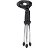 Keenso Treppiede per Canna da Pesca, Supporto Portacanna in Acciaio Inossidabile ABS, Design Regolabile a 3 Gambe, Leggero 7,9 X 1,2 X 1 Pollice Supporto per 105 G per Pesca Alla Carpa Spinning in