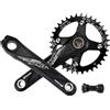 LHHL Mountain Bike Guarniture 165/170/175mm Integrate Cave Ovale Ingranaggio 32/34/36/38T MTB Braccio Pedivella con BB(165mm,36T)