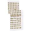 AMONIDA Occhi Esche da Pesca 100 Pezzi Adesivi Fisheye Tridimensionali Leggeri per Esche da Pesca Fai da Te 5 Mm Resina Epossidica Rosso Dorato (Gold)