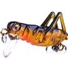 Zpengtai Esche Da Pesca Esca da pesca 35mm 3g for insetti cavalletta volante dura artificiale realistica Persico con 10 ami(C)