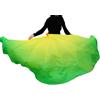 DSFIHJO Ventagli Danza del Ventre Chiffon Grande ventaglio Velo Apertura Puntelli da Ballo Lisca di Pesce Manico Pieghevole Cinese 85 cm(Color 6,2PCS)
