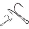 XCTDSVAH Ami da Pesca Set di ami Doppi da Pesca Classico in Acciaio al Carbonio con Doppia Rana, Esca for Acqua salata, Dolce, 1#-8#(50PCS Kit)