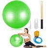 Generic Set di attrezzature per batteria cardio, palla da 66 cm con pompa e bastoncini da 90,7 g, palla per esercizi aerobici per allenamento, stabilità, pilates, yoga, ginnastica in gravidanza