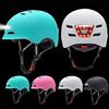 Keenso Casco da Bici con Luce LED Ricaricabile USB PC Shell EPS Liner Casco da Ciclismo con 12 Prese d'aria 750mAh Taglia M Regolabile per Guida Notturna Scooter Adulti (BLUE #41)