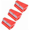 SIXRUN Set di 3 Strumenti Trimmer per Stecche Portatili, Mini Modellatore e Battitore Durevoli per la Manutenzione delle Stecche da Biliardo, Metallo, Rosso/, Dimensioni 2,5 X 4 Cm (Rosso)