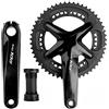 LHHL Bici da Strada Integrate Cave Guarnitura 170mm Lega di Alluminio Set di Pedivelle 39-53T 34-50T Doppio Rotonda Ingranaggio Pedivelle con BB(39-53T)