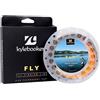 Kylebooker Fly Fishing Line with Welded Loop Floating Weight Forward Fly Lines 100FT (WF5F,Grey+Orange)