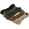 IVODZKFV Paracord da 50 m, 4 mm, set di 5 corde e corde con 7 fili, corda in 100% nylon, portata fino a 250 kg, accessorio versatile per campeggio, sopravvivenza, attività all'aperto, guinzaglio per