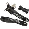 LHHL 170mm della Bicicletta Lega di Alluminio Hollow Bike Corona Mountain Bike Guarnitura MTB Manovella Set con Movimento Centrale(Black)