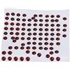 Generic Adesivi 3D Realistici per Occhi da Pesca 100 Pezzi per Esche Fatte a Mano Artigianato Materiali Fai da Te Resina Epossidica Rosso