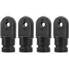 Rengue 4 PZ Nylon Bimini Top cap Raccordi Eye End Top Grado Marino Resistente alla Corrosione con Tubo Tondo da 3/4 Pollici per L'hardware del Tettuccio della Barca (3/)