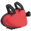 Domary Borsa per Tubo da Ciclismo in Eva, Telaio Triangolare con Cerniera a Doppia estremità per Chiavi del Portafoglio del Telefono (Rossa)