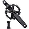 LHHL Mountain Bici Bicicletta Guarnitura 175mm Integrate Cave Guarnitura 32/34/36/38T Corona Stretta E Larga Mountain Bike Guarnitura con BB(34T)