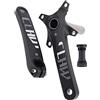 LHHL Mountain Bike Manovella Sinistra/Destra 170mm 175mm Lega di Alluminio Guarnitura Integrata Cava 4 Artigli Pedivelle for MTB con BB(170mm)