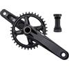LHHL Mountain Bike 170mm Integrate Cave Guarnitura Lega di Alluminio Mountain Bici Bicicletta Guarnitura 32/34/36/38T Corona Stretta E Larga Guarnitura con BB(38T)