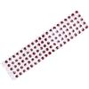 Generic Occhielli da Pesca in Resina Epossidica e Plastica, Design Leggero da 100 Pezzi, Perfetti per la Pesca Fai da Te, Supporto Autoadesivo, Diametro 3 Mm (Rosso)