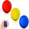 Notoke 3 palline in silicone a forma di uovo, per terapia delle mani, possono contenere da 15 a 30 kg, set di palline anti-stress, per allenare le mani, per rafforzare la presa, alleviare l'artrite e gli