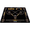 Genérico Tappetino da allenamento per hockey, per interni ed esterni, silenzioso, antiscivolo, grande organizer per attrezzature da impugnatura, soluzione per pratica, dimensioni compatte da 120 x 60 cm, per