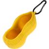 SHINEOFI Porta per 2 Palline Palline da Golf Giallo in Silicone a Forma di Arachide, Custodia Doppia Comoda da Trasportare per Competizioni e Attività Ricreative Maschili