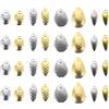 SHINEOFI 400 Pezzi Lame da Pesca Prestazioni di Lancio Estese in Lega di Zinco a Forma di Seme Design senza Danni alla Lenza al Tramonto per Esche Spinnerbait per Pesca in Acqua Dolce
