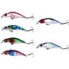 Uonlytech Kit 6 Pezzi Esche Artificiali ABS per Pesca Traina Mare e Acqua Dolci, Esche Minnow 5cm 2,7g Amo N.10, per Pesca Outdoor