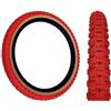 Baldy's 20 x 2.125 Rosso Con TAN WALL Kids BMX/Mountain Bike Pneumatico