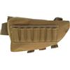 Machify Buttstock Shell Holder Pouch for Shotgun, 600D Nylon Munizioni Carrier con fodera impermeabile e cinghie regolabili, guancia pad, 20,1 x 9,9 cm, colore fango