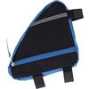 Domary Borsa Triangolare per Bici, Borsa da Telaio Multifunzionale in Nylon con Installazione a Strappo per Riporre Gli Attrezzi da Ciclismo All'aperto (Verde)