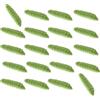 Shurhome 20 esche da pesca morbide Maden con design galleggiante, simulazione di esche morbide Grub, per pesca in mare, fiume e acqua dolce