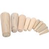 YUEHISY Tappi in Legno Tenero, Tappi di Emergenza Conici Rastremati per Barche, Assortimento da 10 Pezzi, Kit di Riparazione Passascafo Marino per Tappo di Scarico Perdite d'Acqua, Legno Tenero