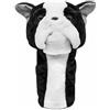 TISHITA Golf Club Cover Protector Testa Driver Cane Cartone Morbido Resistente Elasticizzato Adatto Amici Regalo, Husky Grigio+Bianco