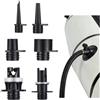 Generic Kit di adattatori per pompa gonfiabile SUP, set di 6 pezzi, convertitore standard per compressore d'aria e ugelli, adattatore per pompa gonfiabile per kayak, per stand up paddleboard, gommoni, pontoni