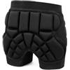 HERCHR Pantaloncini Imbottiti per Sci Snowboard, Pantaloncini Antiurto Protezione per Imbottiture sui Fianchi con Cuscino in EVA da 25 mm, Attrezzatura Protettiva con Gancio Regolabile