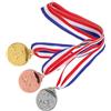 Artibetter Set Medaglie Oro Argento Bronzo in Metallo 3 Pezzi con Incisione e Finitura Lucida, per Eventi Scolastici e Gare di Nuoto, Adatte a e Adulti