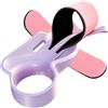 Aymzbd Supporto per L'impugnatura del Badminton, Stabilizzatore del Polso, Ausilio Ergonomico per La Correzione Dell'impugnatura, Materiale PP Legger, Rosa Viola