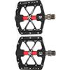 AMONIDA WAKE Pedali per Mountain Bike con 3 Cuscinetti Pedale Leggero in Lega di Alluminio Resistente per Biciclette 11,3 X 9,2 X 1,7 Cm (BLACK)