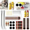 Probuk Kit Riparazione Bici, 56 Pezzi Kit Riparazione Camera d'Aria, Toppe Autoadesive e Vulcanizzate, Attrezzi Multifunzione per Biciclette, Moto e Camere d'Aria Gonfiabili, per Riparare Forature