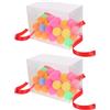 NUOBESTY 2 Set Set di Gioco Palline da Ping Pong in Plastica per Feste Divertenti, Accessori per Attività di Gruppo, per Matrimoni e Ufficio, Gioco Coinvolgente e Rilassante