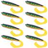 Xiuganpo Esca Esca Durevole e Morbida Simulazione Attrezzatura da Pesca a Coda Lunga per Acqua Dolce e Salata PVC Come Mostrato Nell'immagine 58g