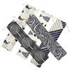 NESTINGHO Borsa Pieghevole Set 5 per Posate come Forchetta e Cucchiaio Sacchetti da Viaggio in Cotone e Lino Coulisse Stili multipli per Accessori da Viaggio Stili multipli