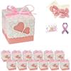 Ingrosso e Risparmio Bomboniere Nascita Bimba Set 20 Scatoline Rosa Doppio Cuore Fiocco Incluso Bigliettini Personalizzabili Bustine Confetti Rosa Cioccolato Portaconfetti Battesimo Femminuccia