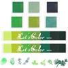 DBTW 8 Pezzi Tampone D'inchiostro Lavabile, Quadrato/Rettangolare Tampone Inchiostro Bambini, Asciugatura Rapida Scrapbooking Lavabile Tamponi, Timbro a Inchiostro con Colori Sfumati per Carta Artigianale