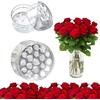 NAMIC 2 Pezzi Supporti per Fiori a Spirale Ikebana, Twister di Bouquet Trasparente, 2 Specifiche, Bouquet Twister Composizione per Matrimonio Casa Decorazione Romantica