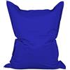 Lumaland - Enorme pouf Luxury, XXL, 380 litri, 140 x 180 cm, per interni ed esterni, blu royal, Indoor & Outdoor XXL - 140 x 180 cm