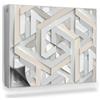 Generic Copertura per Termosifone 80x60 cm Tappetino Magnetico Montaggio Facile per Radiatore Decorazione per Interni Senza Viti o Colla - Imitazione Geometrica della Carta Ritagliata