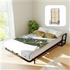 Wallbedking Letto a Scomparsa Verticale Classic 120 x 200 - Meccanismo a Pistone a Gas, Supporta fino a 300kg, Design Salva-spazio, Montaggio Facile, Compatibile con Materassi (Spessore Fino a 30cm)