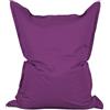 Lumaland - Enorme pouf Luxury, XXL, 380 litri, 140 x 180 cm, per interni ed esterni, Lila, Indoor & Outdoor XXL - 140 x 180 cm