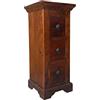 MASSIVMOEBEL24.DE Kolonialart Cassettiera Massello Acacia Legno Oxford #501